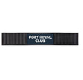 Custom Rubber Bar Mat with Rectangle Imprint Area - 22.75L" x 3.4"W