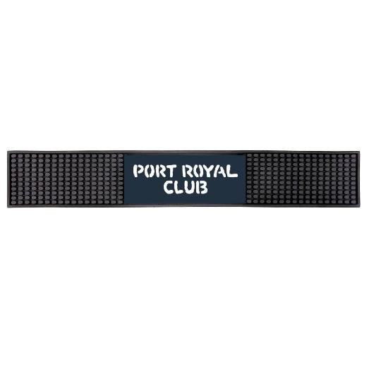 Custom Rubber Bar Mat with Rectangle Imprint Area - 22.75L" x 3.4"W