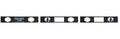 Custom Rubber Bar Mat with 3 Imprint Areas - 22.3"L x 3.4"W