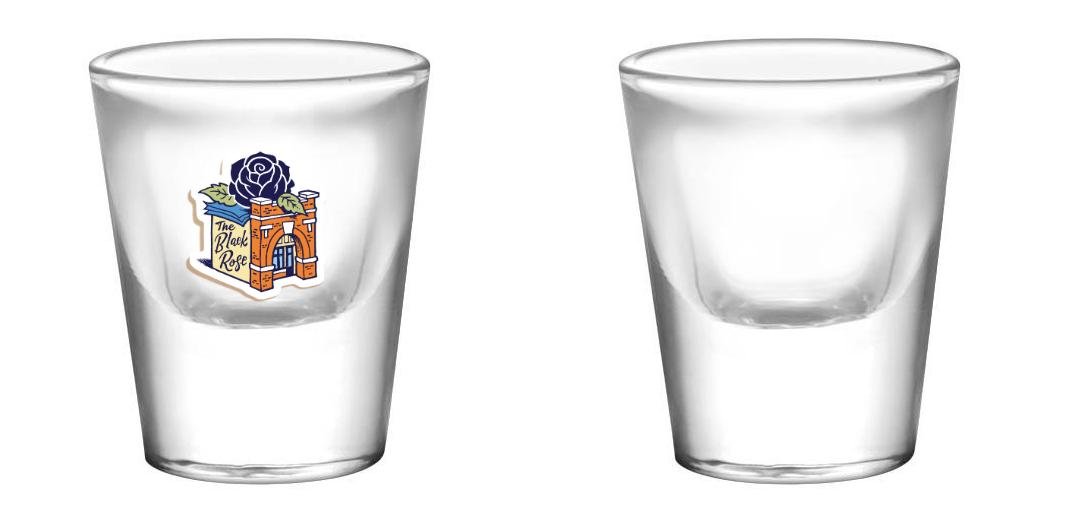 Customized BarConic® 1 ounce Thick Base Clear Shot Glass