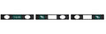 Custom Rubber Bar Mat with 3 Imprint Areas - 22.3"L x 3.4"W