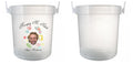 32 oz Plastic Rum Buckets with Custom Sticker