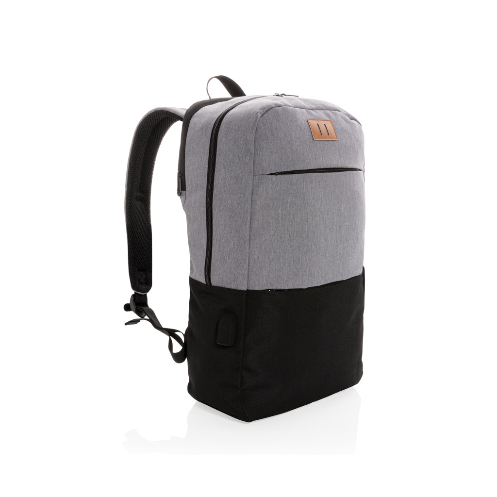 Modern 15.6 USB & RFID laptop backpack PVC free