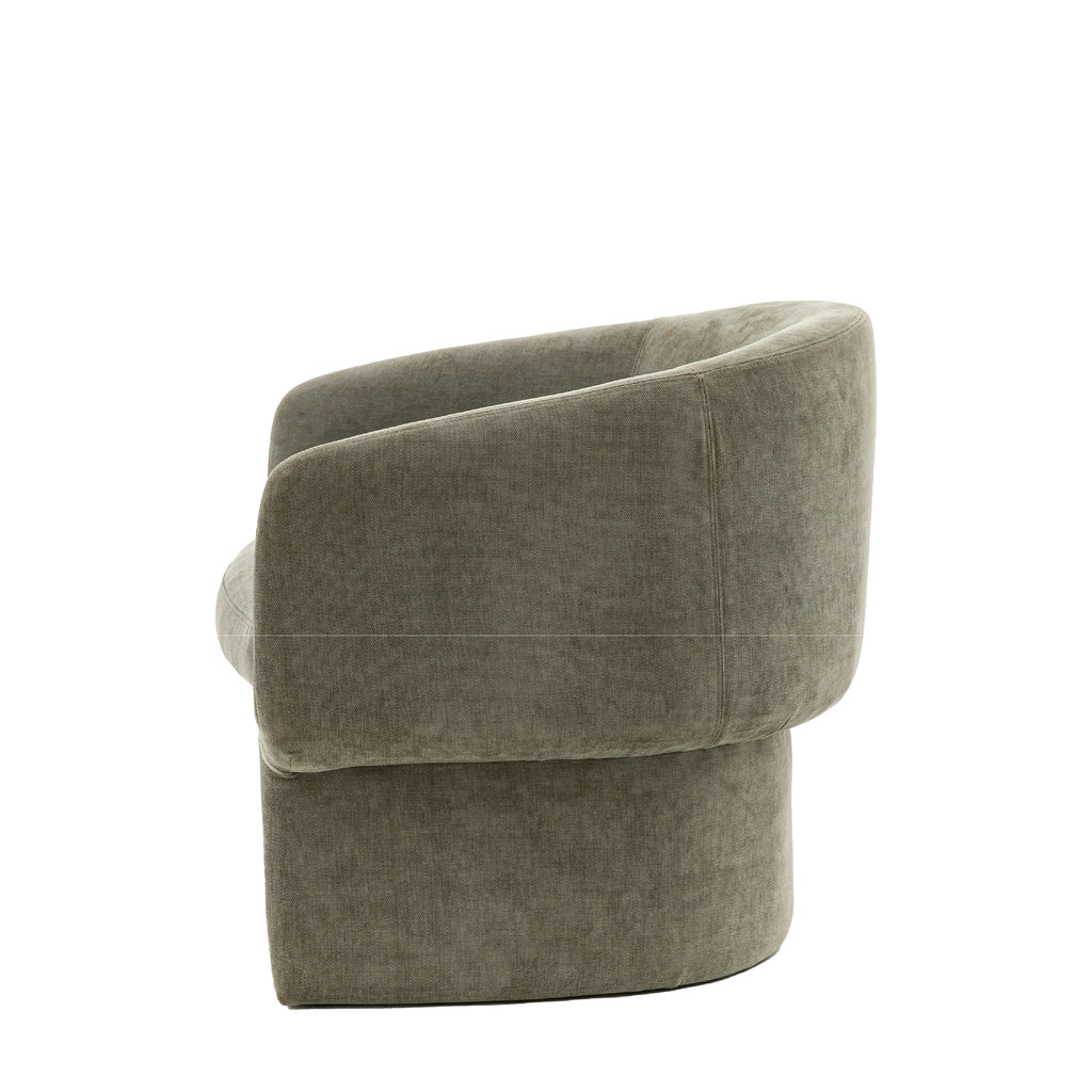 Asko Retro Armchair & Footstool | Sage Grey