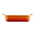 Deep Rectangular Heritage Dish | Stoneware | Volcanic | 26cm