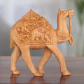 Hand-Carved Sculpture from India (6 Inch) - Camel Ride