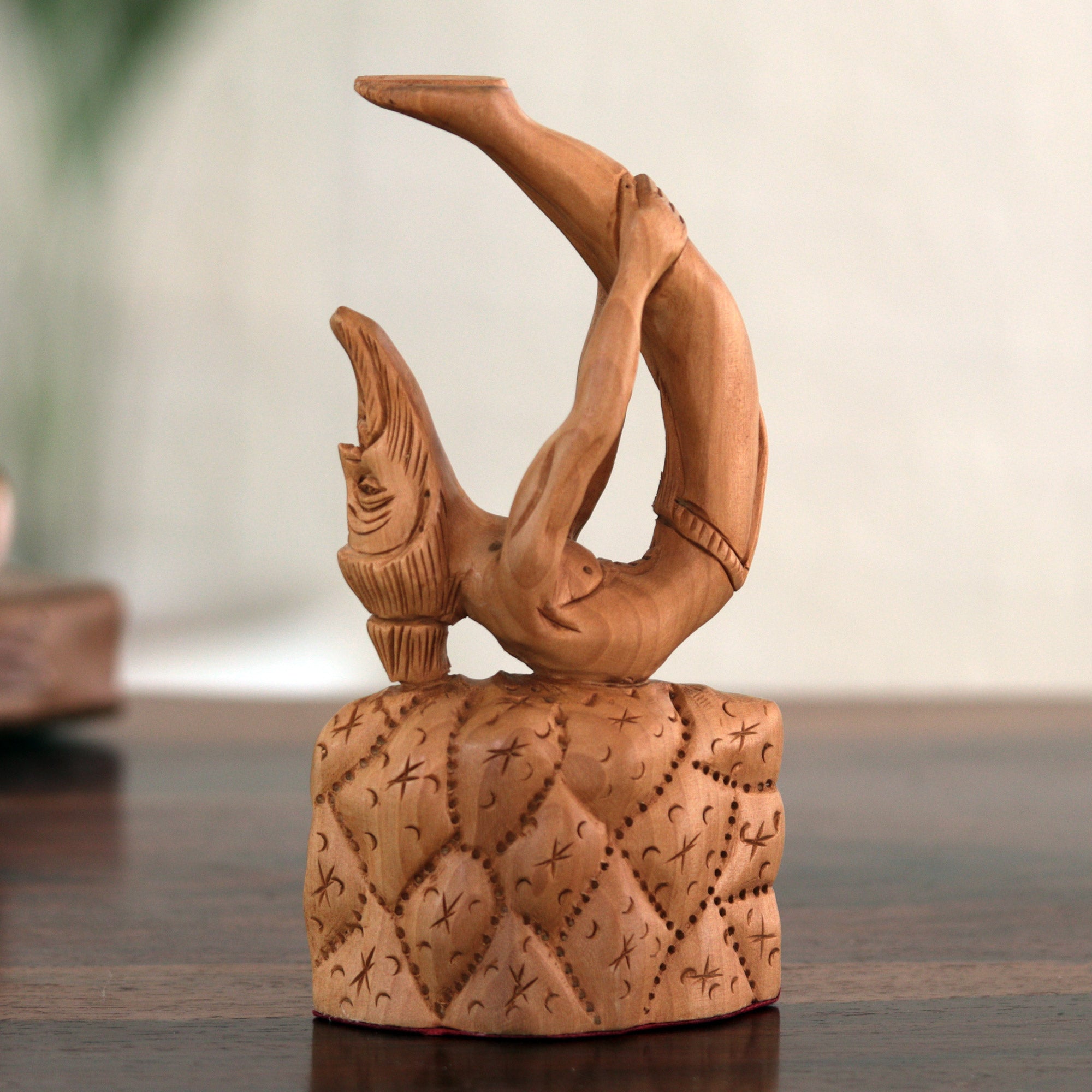 Artisan Crafted Yogi Sculpture - Dhanurashana