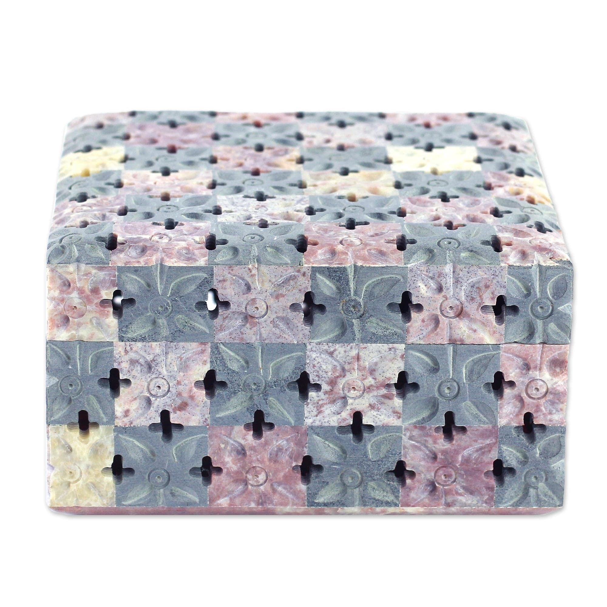 Soapstone box - Patchwork Garden